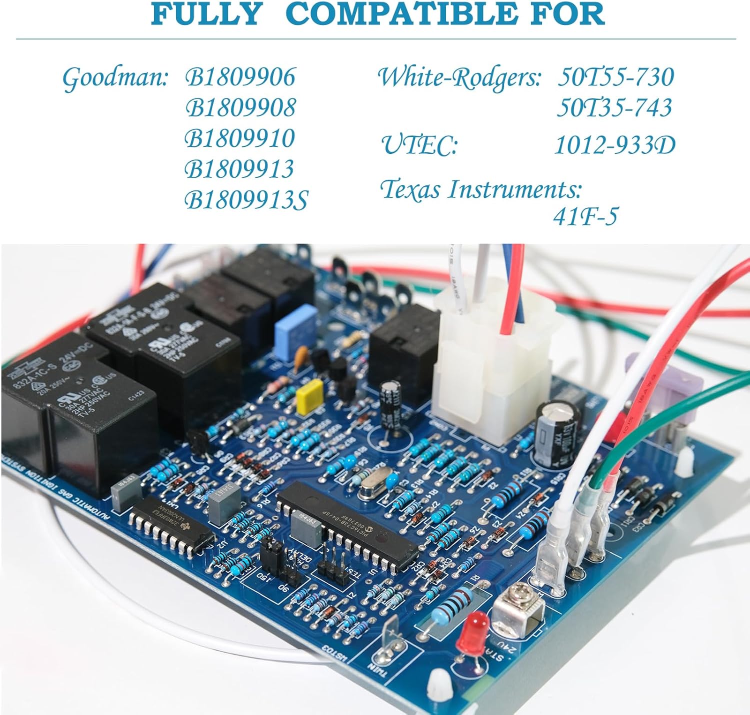 Placa de circuito de control B18099-13, compatible con placa de circuito de control de horno Goodman B18099-06, B18099-08, B18099-10, B18099-13