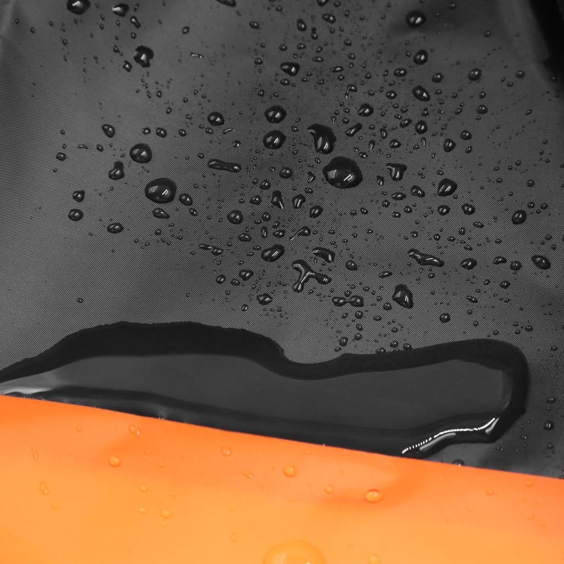 uxcell XL 190T – Protector contra el polvo y la lluvia, color negro y naranja, cubierta de motocicleta de 96 pulgadas