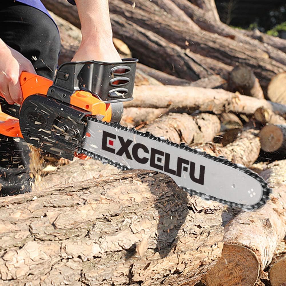 EXCELFU Paquete de 3 cadenas de motosierra de 14 pulgadas 38 LP .043 pulgadas, 50 eslabones de transmisión para Stihl