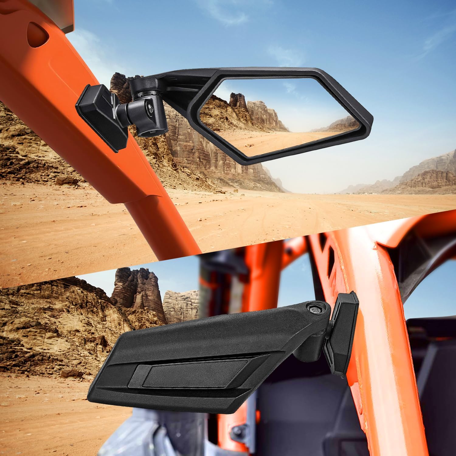 Maverick X3 – Espejos laterales ajustables de 360 grados, espejos laterales X3 compatibles con accesorios Can Am Maverick X3 2017 2018 2019 2020