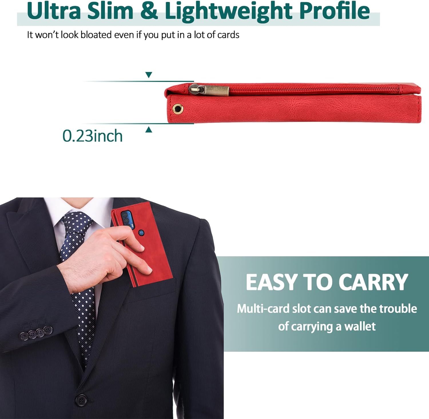 Funda para Moto Edge 2021 XKLLPT US1 Rojo