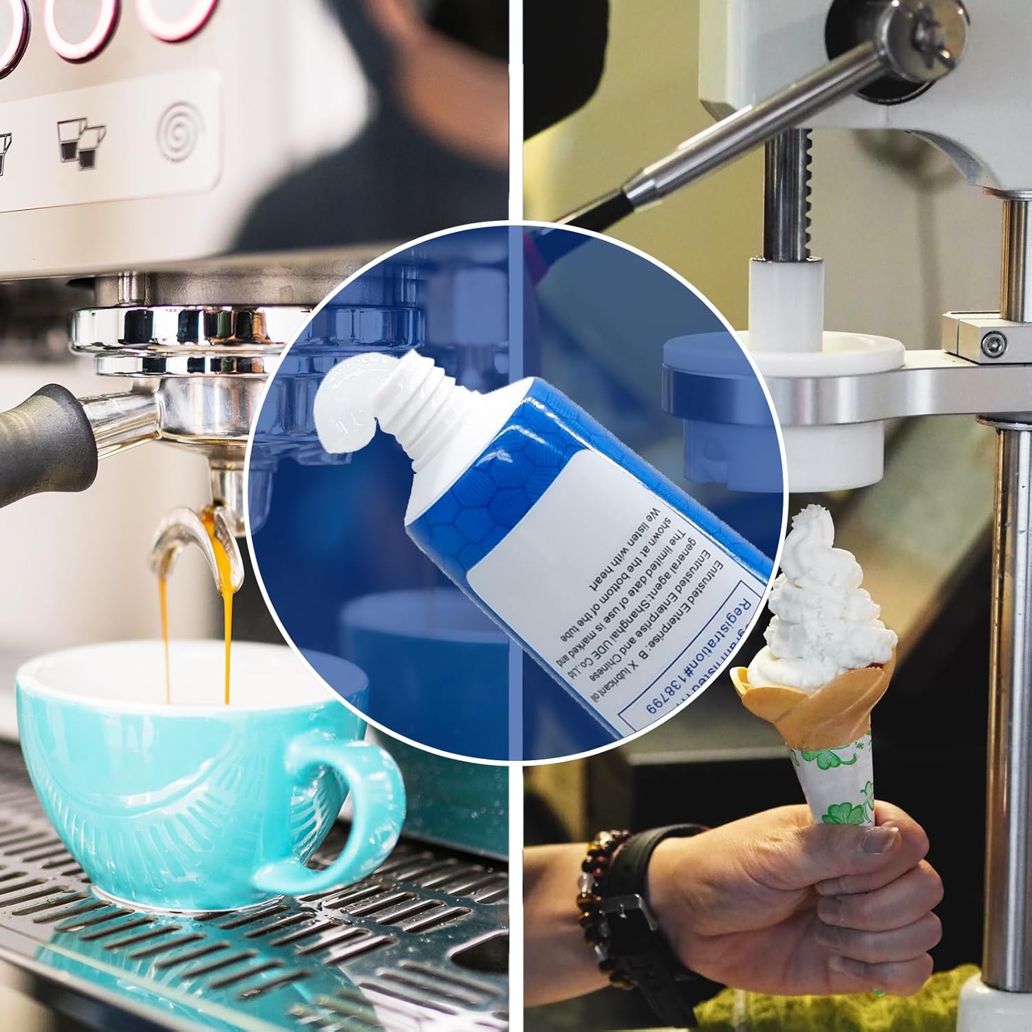 Grasa para máquina de café expreso, 1.1 oz (paquete de 6) lubricante de grasa de grado alimenticio para el cuidado y mantenimiento de todas las
