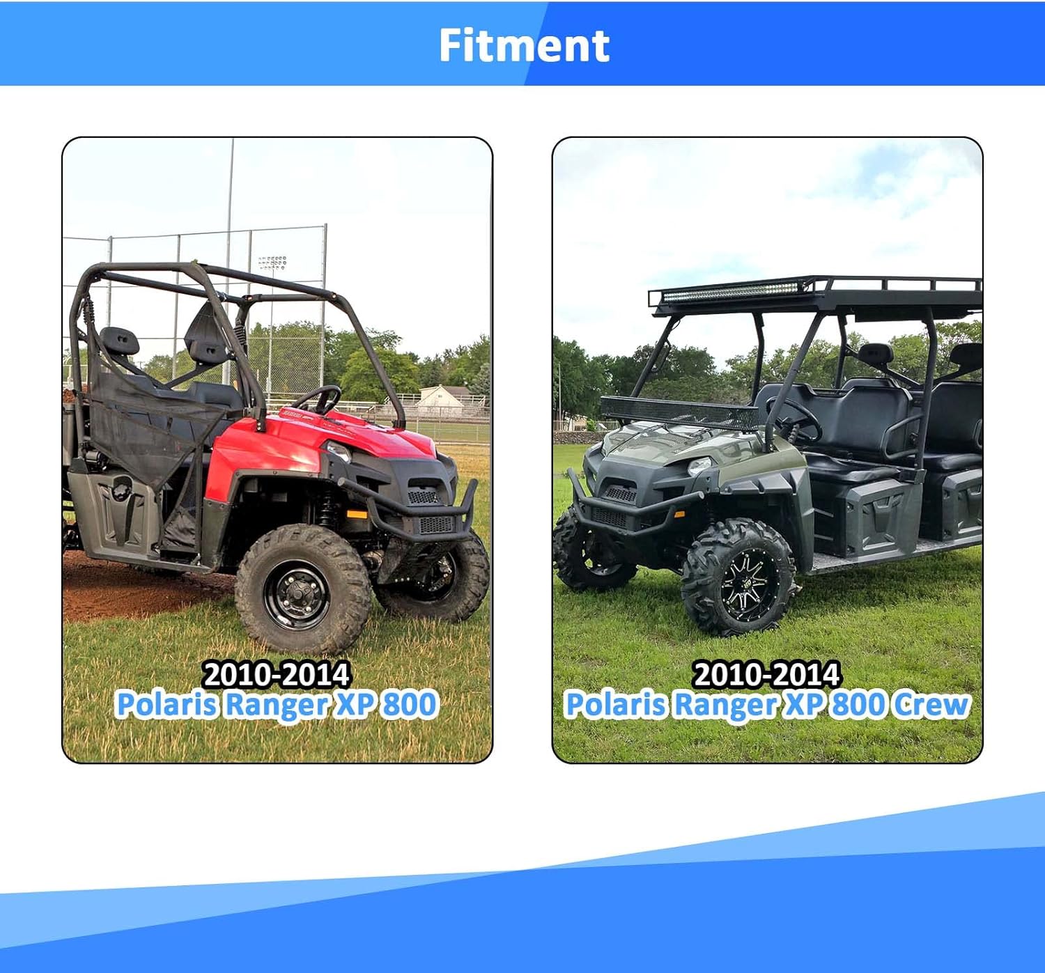 Wsays Kit de buje de brazo A de alta resistencia de HDPE compatible con Polaris Ranger XP 800XP 800 Crew 2011-2014 Ranger 900 Diesel900 Diesel Crew