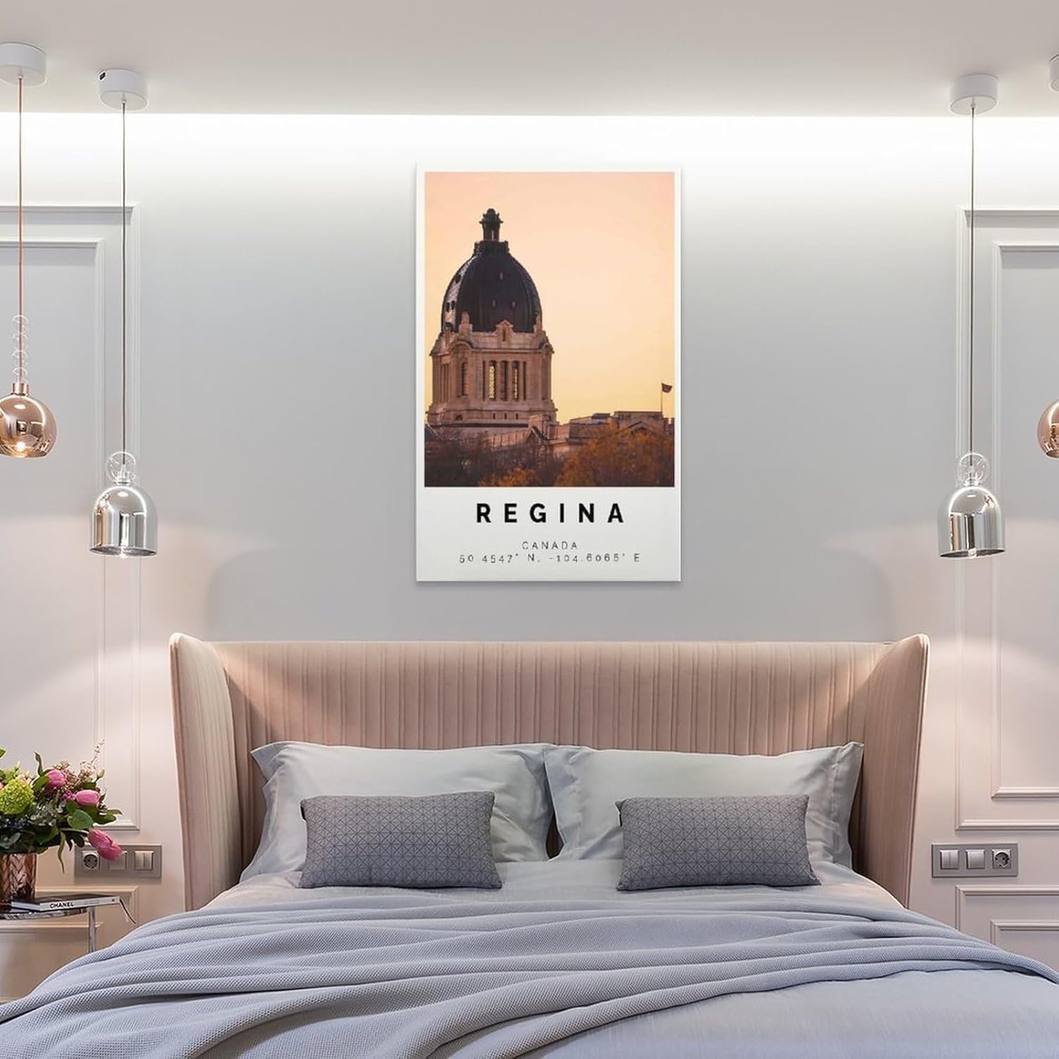 Regina Foto Dekor, Regina Geschenk Reise Druck,Saskatchewan,Büro Wandkunst, Canvas Wall Art Print Poster For Home School Office Decor Unframe-style