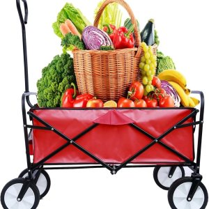 Carrito de mano portátil plegable resistente, carro utilitario plegable para exteriores, carrito de carrito para jardín, camping, carrito de Carrito de mano portátil plegable resistente, carro utilitario plegable para exteriores, carrito de carrito para jardín, camping, carrito de