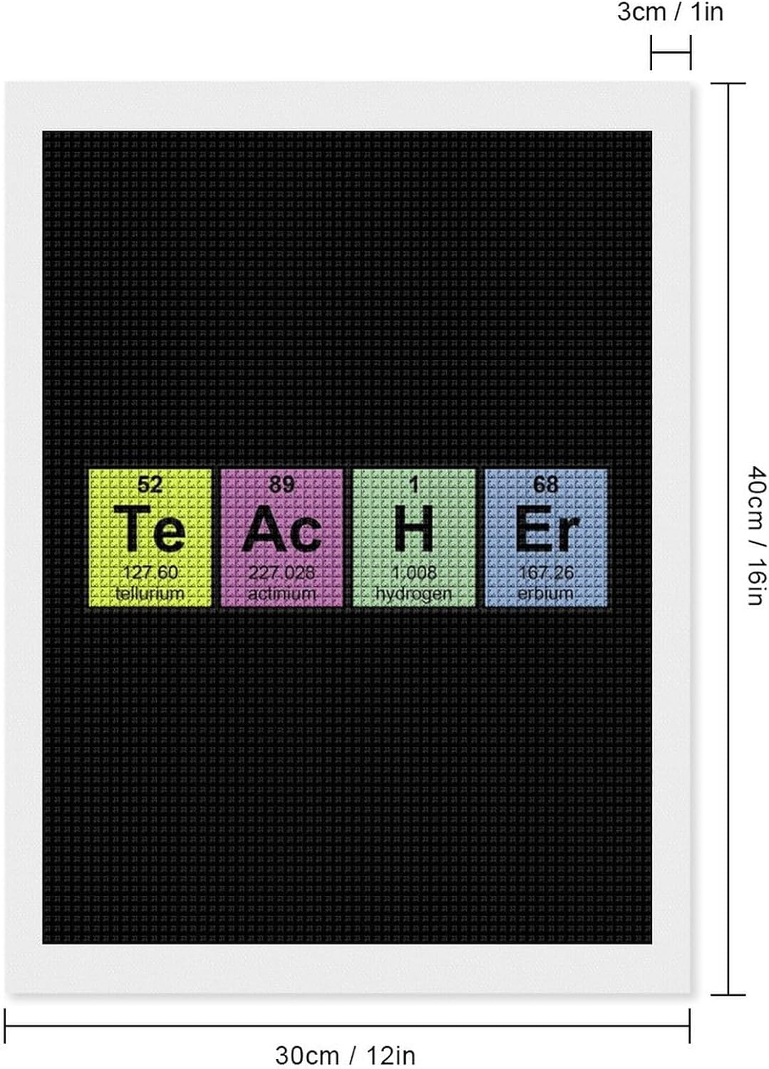 Science Teacher Chemical Elements Full Square Drill Diamond Art Painting Art Kits Home Wall Decor Crafts Gifts for Adult Bedroom