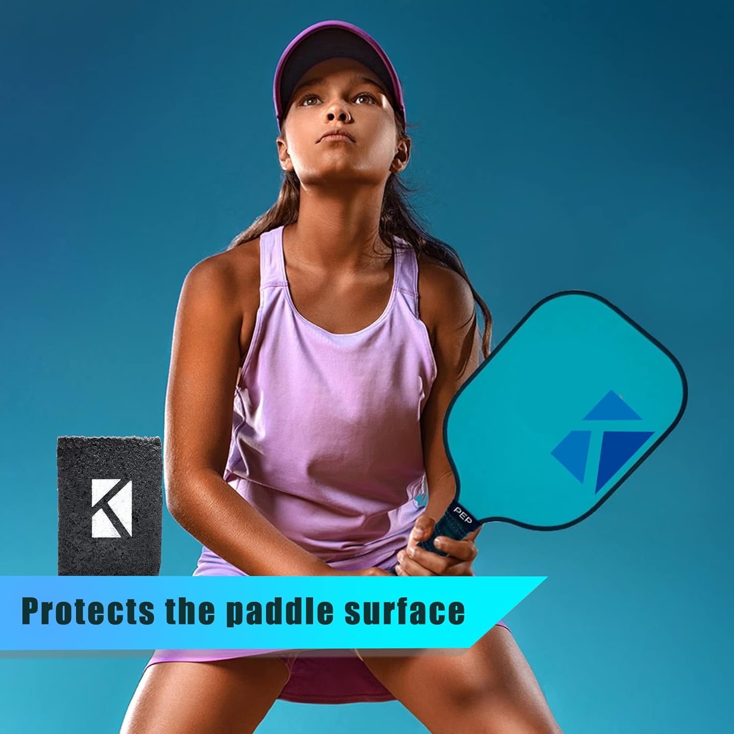 Pickleball Paddle Eraser  El mejor limpiador de raquetas de fibra de carbono con barra de goma para eliminar residuos de bolas, suciedad y arañazos