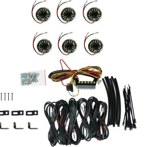 KC HiLiTES Cyclone V2 LED – Luz de roca – Sistema de 6 luces – Transparente – Haz de inundación de 5 W KC HiLiTES Cyclone V2 LED – Luz de roca – Sistema de 6 luces – Transparente – Haz de inundación de 5 W