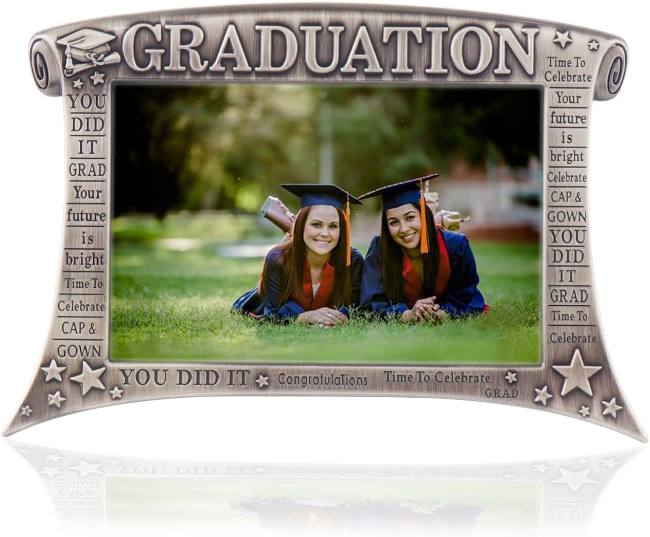LASODY Marco de fotos de graduación, decoraciones de graduación 2024, regalos de graduación, marco de fotos de grado (4 x 6, arco)