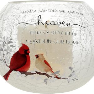 Pavilion – Portavelas votivas redondas de cristal Heaven in Our Home, regalos de condolencia por la pérdida de un ser querido, portavelas de Pavilion – Portavelas votivas redondas de cristal Heaven in Our Home, regalos de condolencia por la pérdida de un ser querido, portavelas de