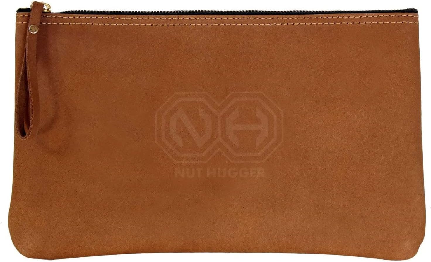 Nut Hugger – Bolsa para herramientas, organizador multiusos de cuero, bolsa de mano para herramientas de mano, cremallera de latón resistente,