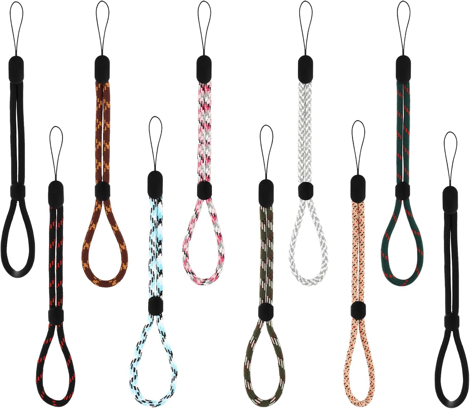 10 cordones USB, correa de muñeca para teléfono celular, correa de muñeca para unidad flash, cordón de muñeca para teléfono, cordón ajustable para