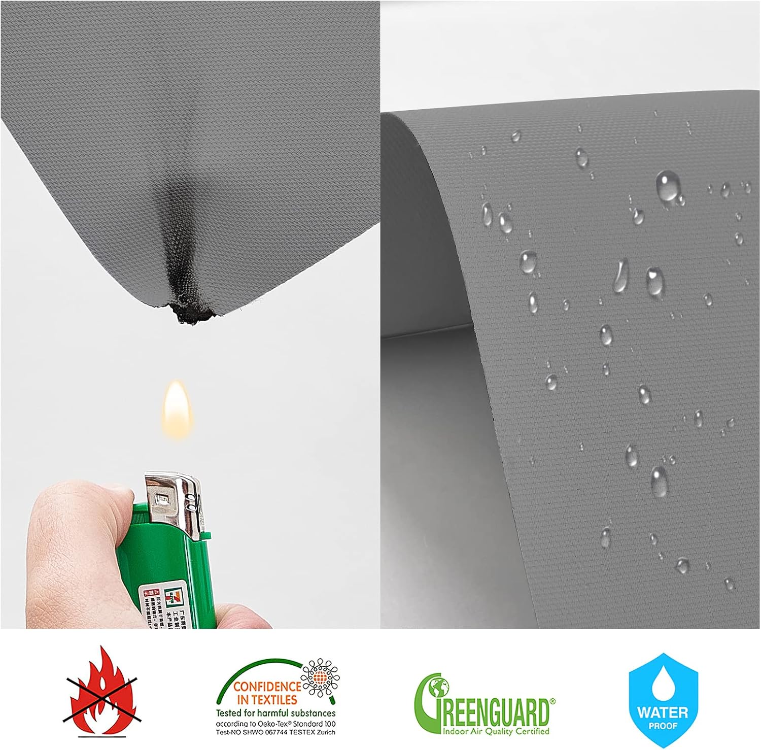 MiLin Persianas enrollables sin cordones para ventanas del hogar, oscurecimiento de la habitación, impermeables, con aislamiento térmico, persianas