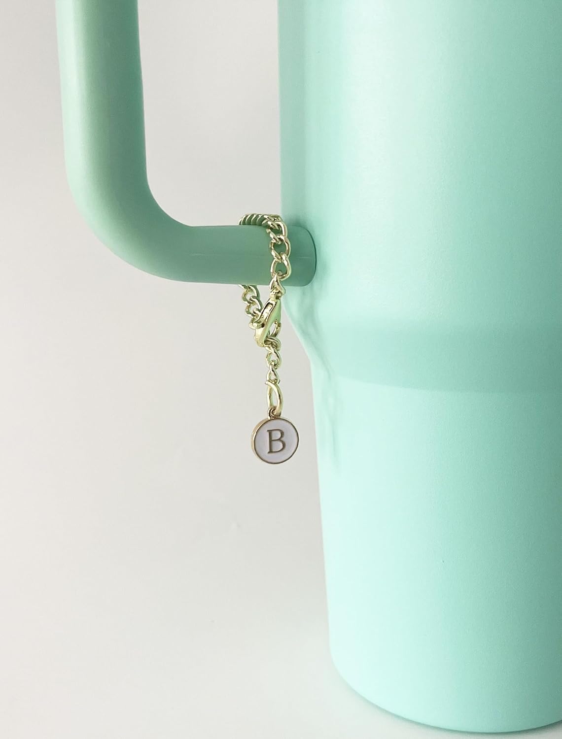 Stanley Cup – 2 piezas de accesorios de letras con nombre de identificación inicial con mango personalizado para vaso Stanley