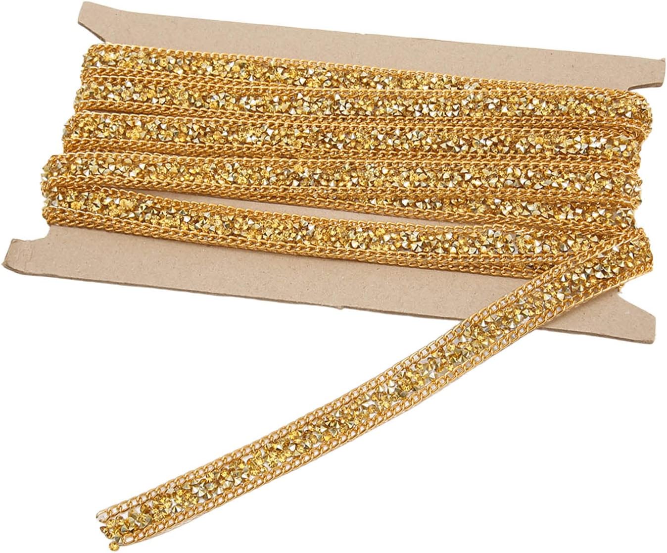 2 rollos de cintas de resina con diamantes de imitación de 5 yardas, tiras autoadhesivas, rollo de piedras preciosas para manualidades,