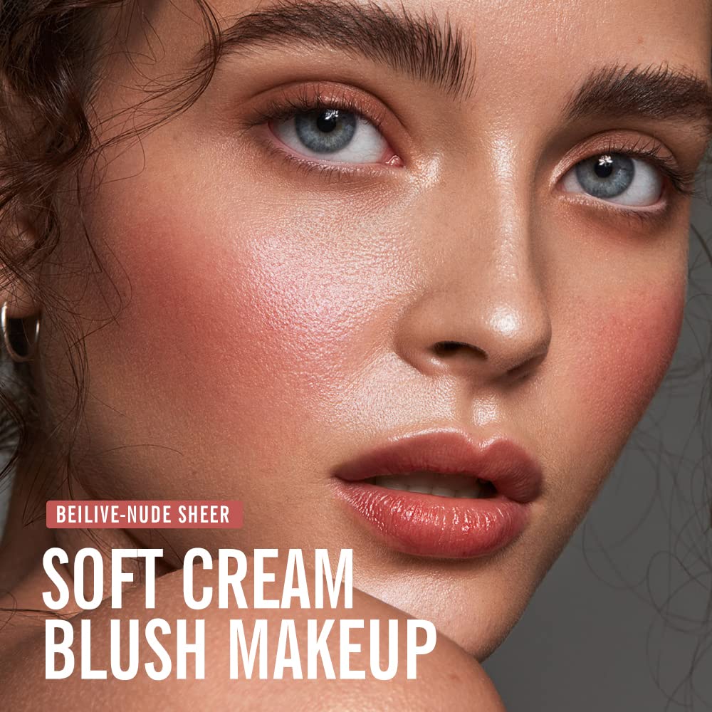 KIMUSE Maquillaje suave color crema, rubor líquido para mejillas, ligero, duradero, a prueba de manchas, aspecto natural, acabado húmedo