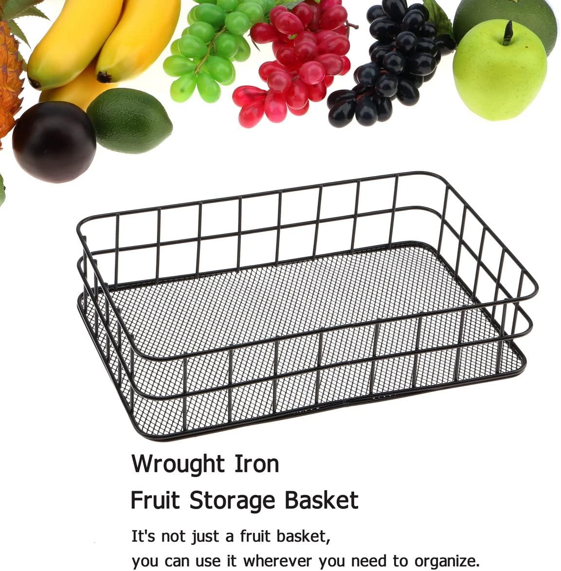 19 piezas artificiales de mezcla de frutas falsas de 3 cabezas, plátano, uva, limón, manzana, melocotón, naranja, aguacate, nectarina, decoración de