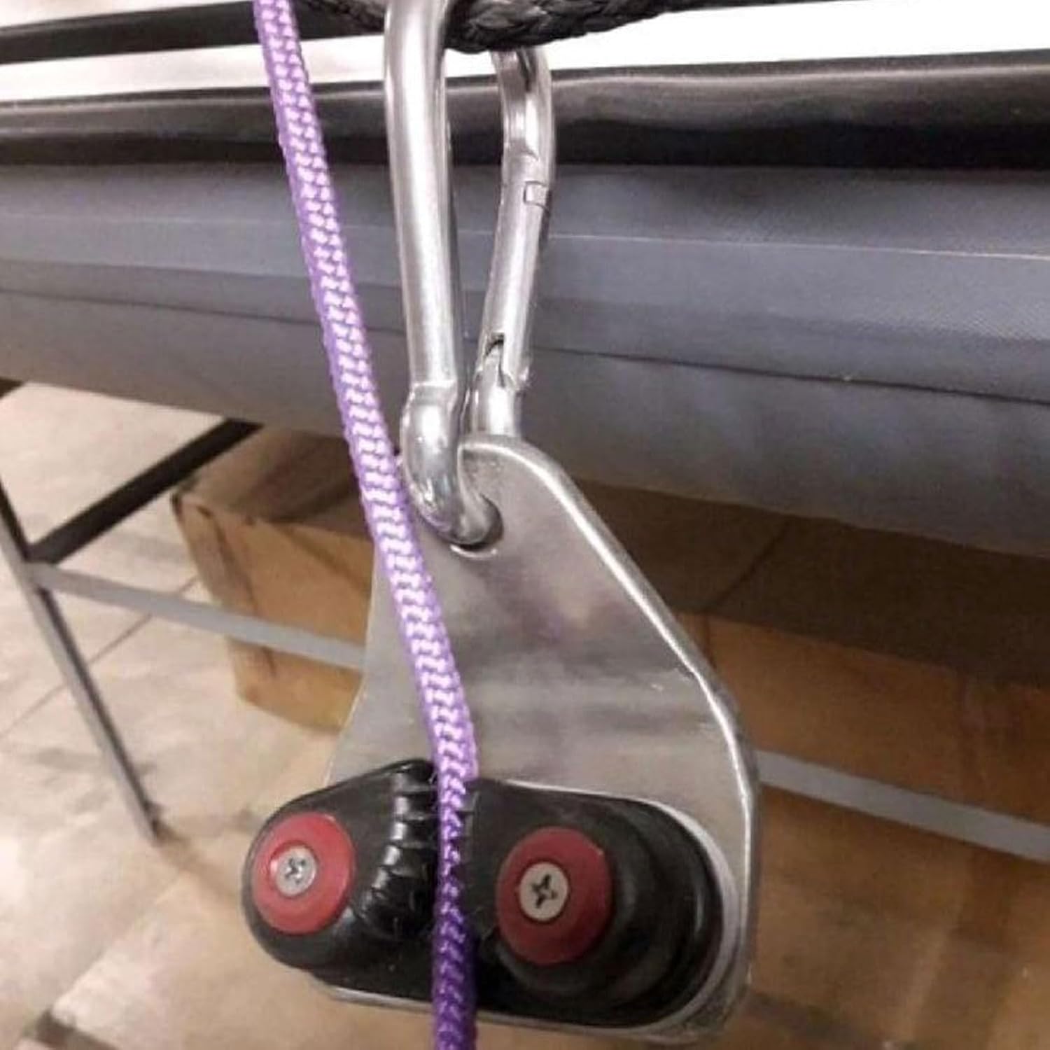 Paquete de 4 tacos de leva para kayak, lancha, canoa, velero, bote, de aluminio, para entrada rápida, para velero, canoa, vela, accesorios para