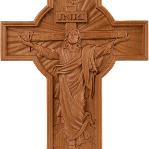 BGCOPPER Cruz de pared de crucifijo hecha a mano con gancho, cruz de Jesús INRI, decoración Wll para iglesia, hogar, habitación, regalos de Navidad BGCOPPER Cruz de pared de crucifijo hecha a mano con gancho, cruz de Jesús INRI, decoración Wll para iglesia, hogar, habitación, regalos de Navidad
