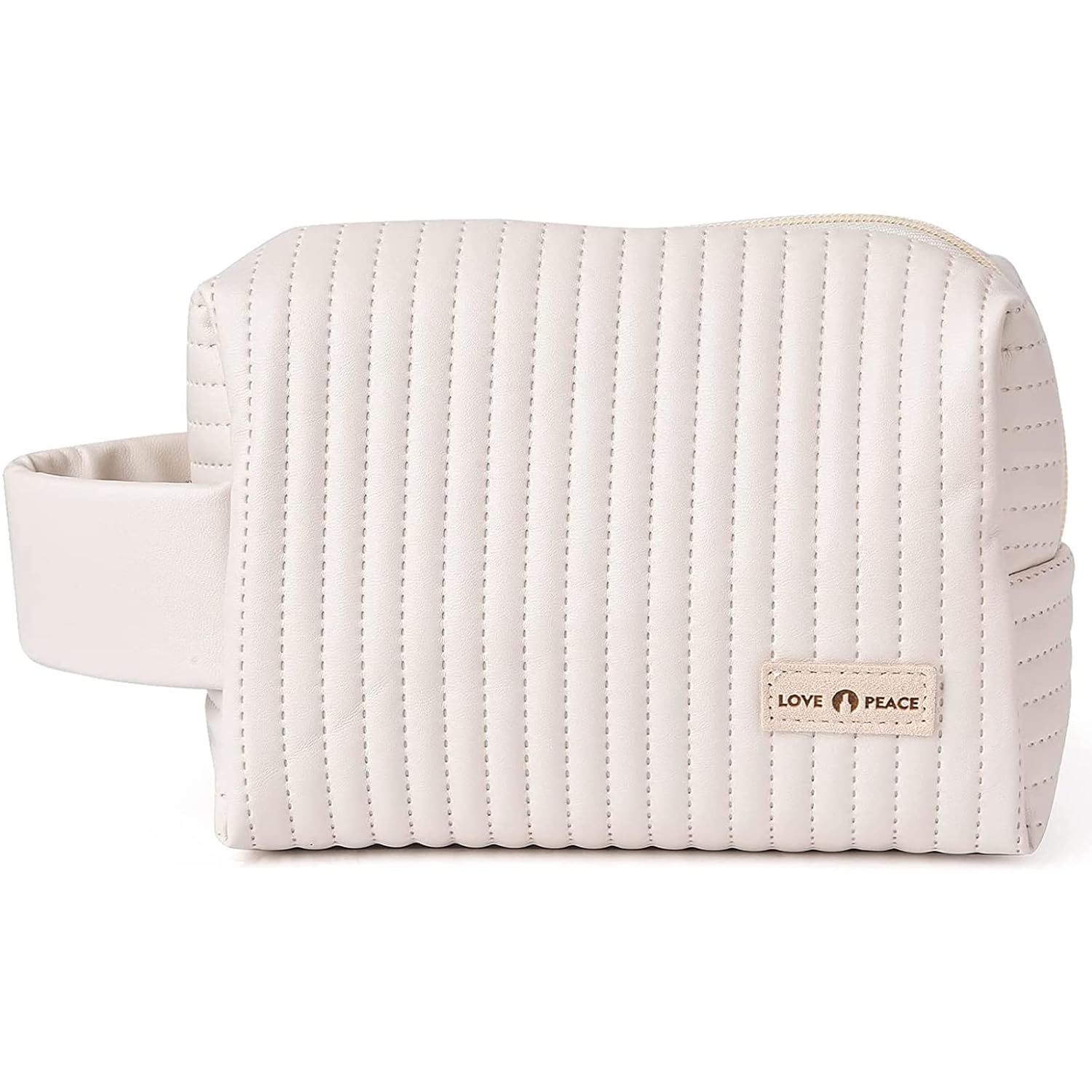 Meiyuuo Bolsa de maquillaje pequeña y bonita bolsa de cosméticos portátil bolsa de maquillaje de viaje, bolsas de aseo impermeables para accesorios