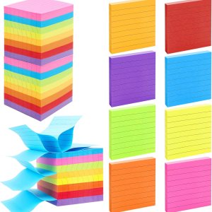 Paquete de 32 notas adhesivas a granel a granel de 3 x 3 pulgadas, 100 hojasblocs forrados para notas, notas desplegables para oficina, notas Paquete de 32 notas adhesivas a granel a granel de 3 x 3 pulgadas, 100 hojasblocs forrados para notas, notas desplegables para oficina, notas