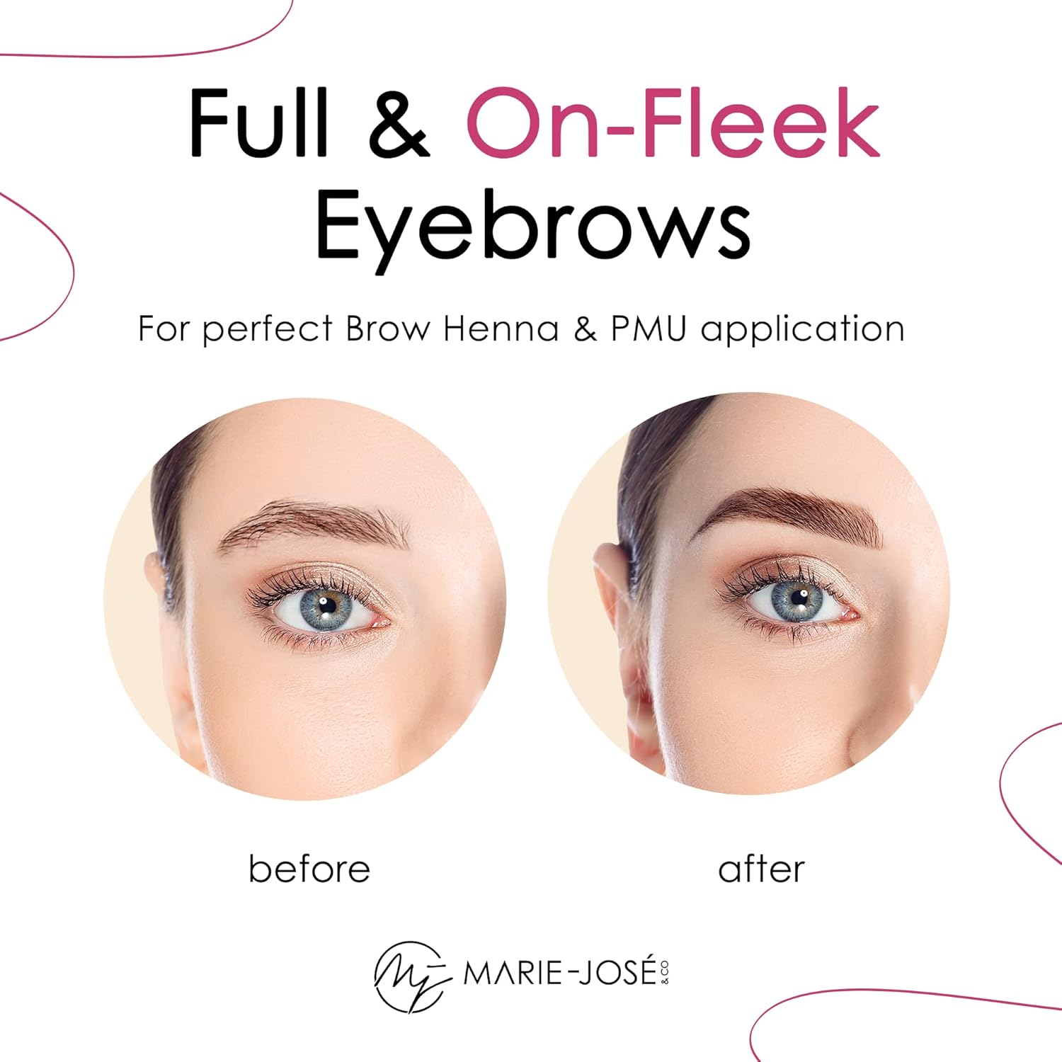 Precisión de mapeo de cejas Marie-José & Co – Cuerda de mapeo de cejas blanca profesional, hilo de bambú blanco transparente de 33 pies para tinte