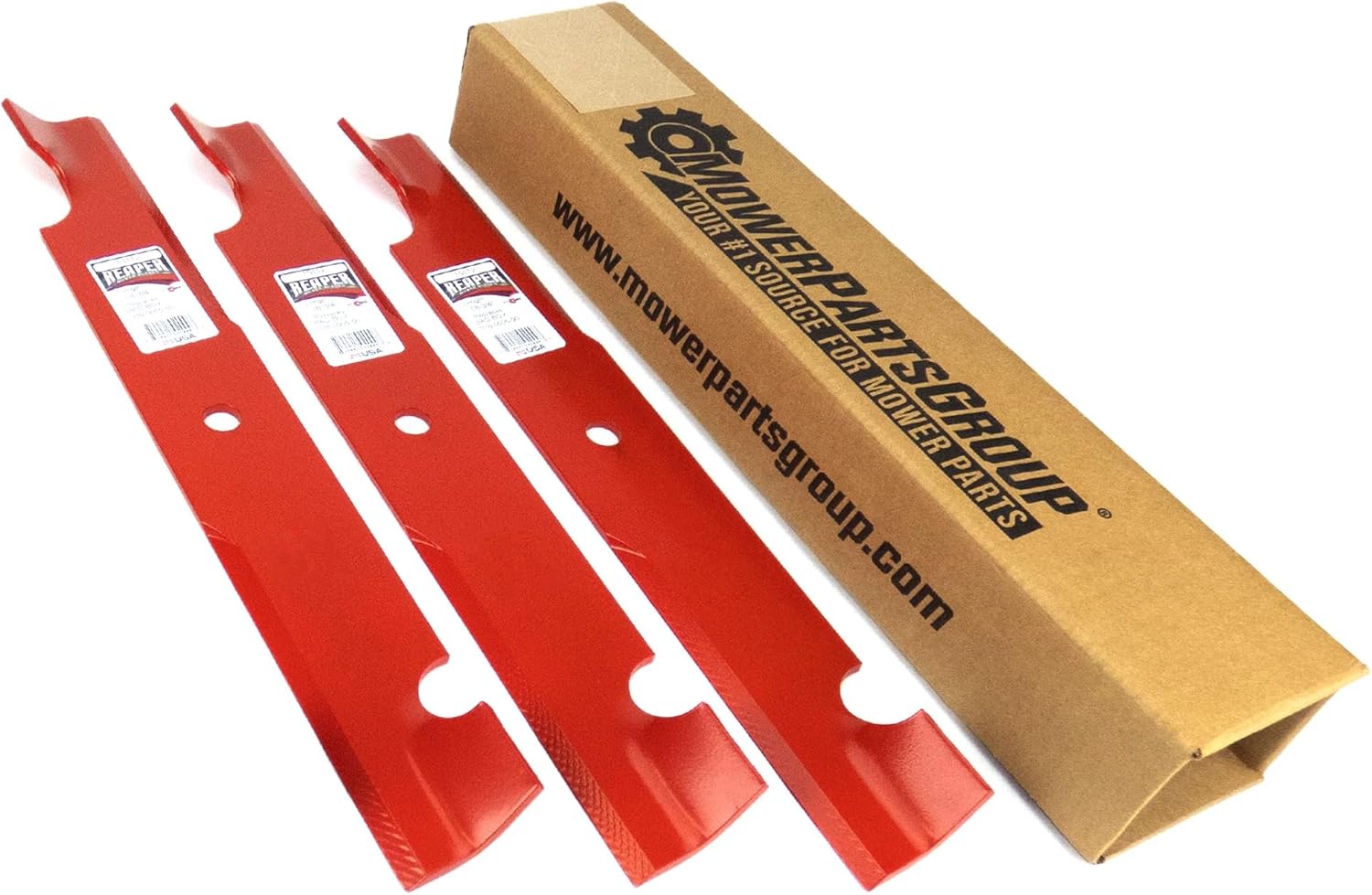 (3) Reaper – Cuchillas de 54 pulgadas para Bad Boy MZ Magnum sustituye a 038-0005-00 fabricado en Estados Unidos