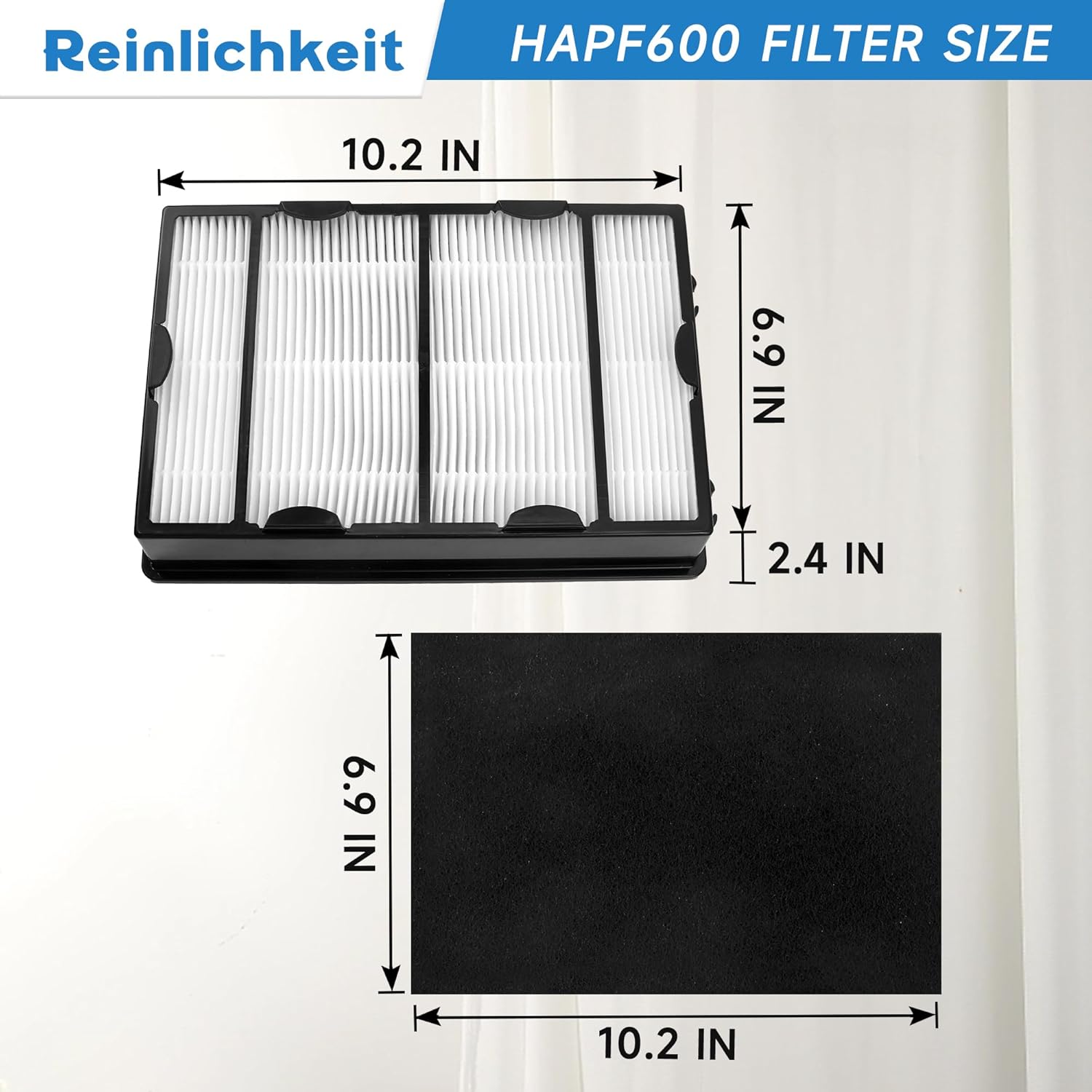 Paquete de 3 filtros de repuesto Hapf600 B compatibles con Holmes HAPF600D, HAPF600D-U2, HAP615, HAP650, HAP675