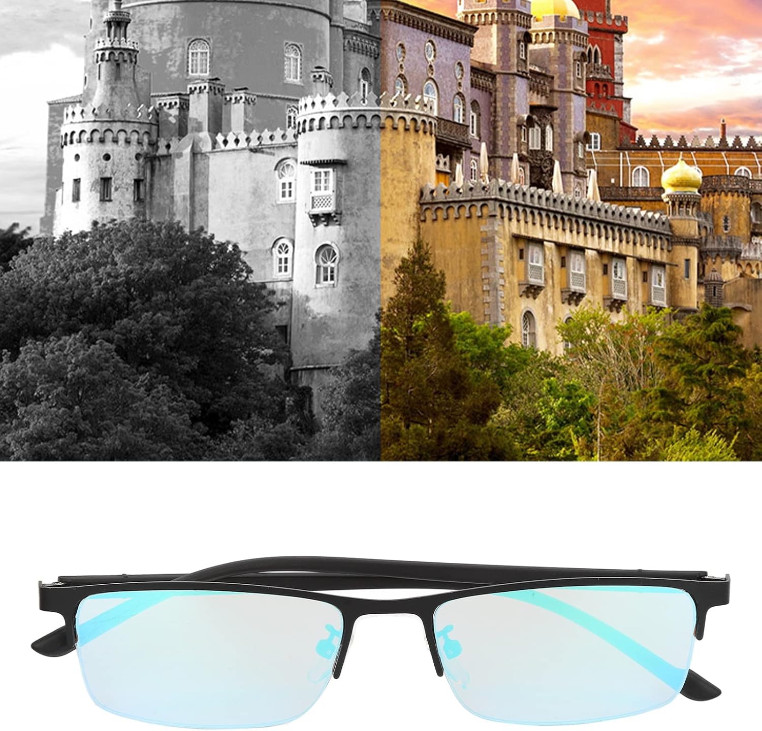 Lentes daltónicos con deficiencia de color, de alta transmisión, flexibles y duraderos, adecuados para diversas formas de cara para hombres y mujeres