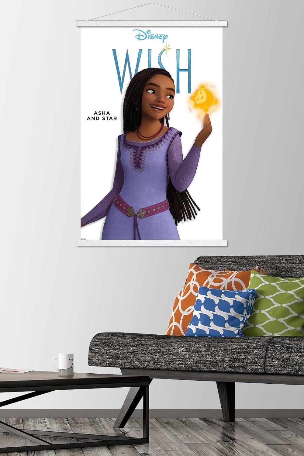 Trends International Disney Wish Asha Feature Series – Póster de pared con marco magnético