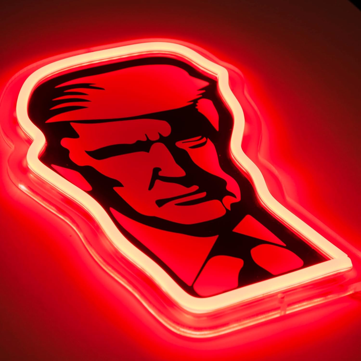 M2A Trump – Letrero LED de neón para decoración de sala de estar, luces nocturnas decorativas para dormitorio, cueva de hombre, bar, club,