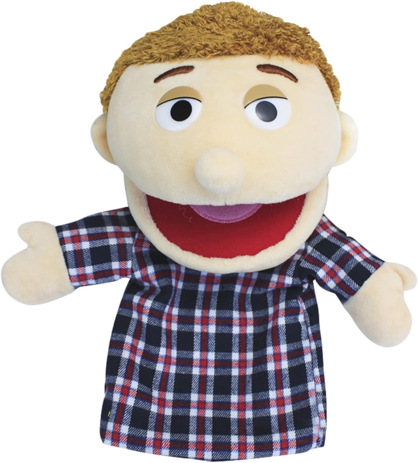 Marionetas de mano encantadoras para la familia, con apertura de boca, juguetes de juego de rol, juguetes de enseñanza para contar historias (papá a