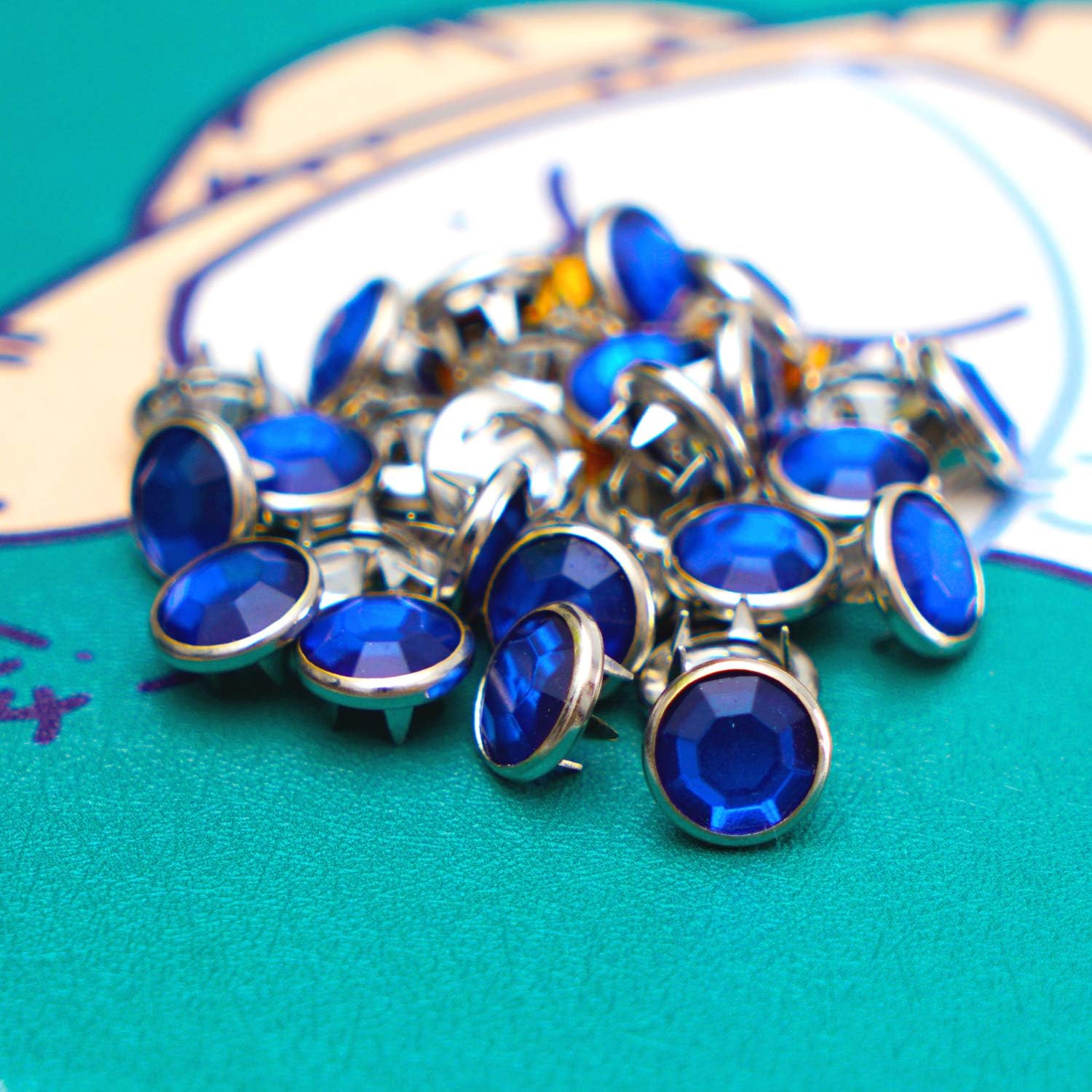Broches de perlas para camisa occidental, 50 juegos de cierre a presión de 16L0.354 in, anillos clásicos de perlas para ropa, tachuelas con caja de