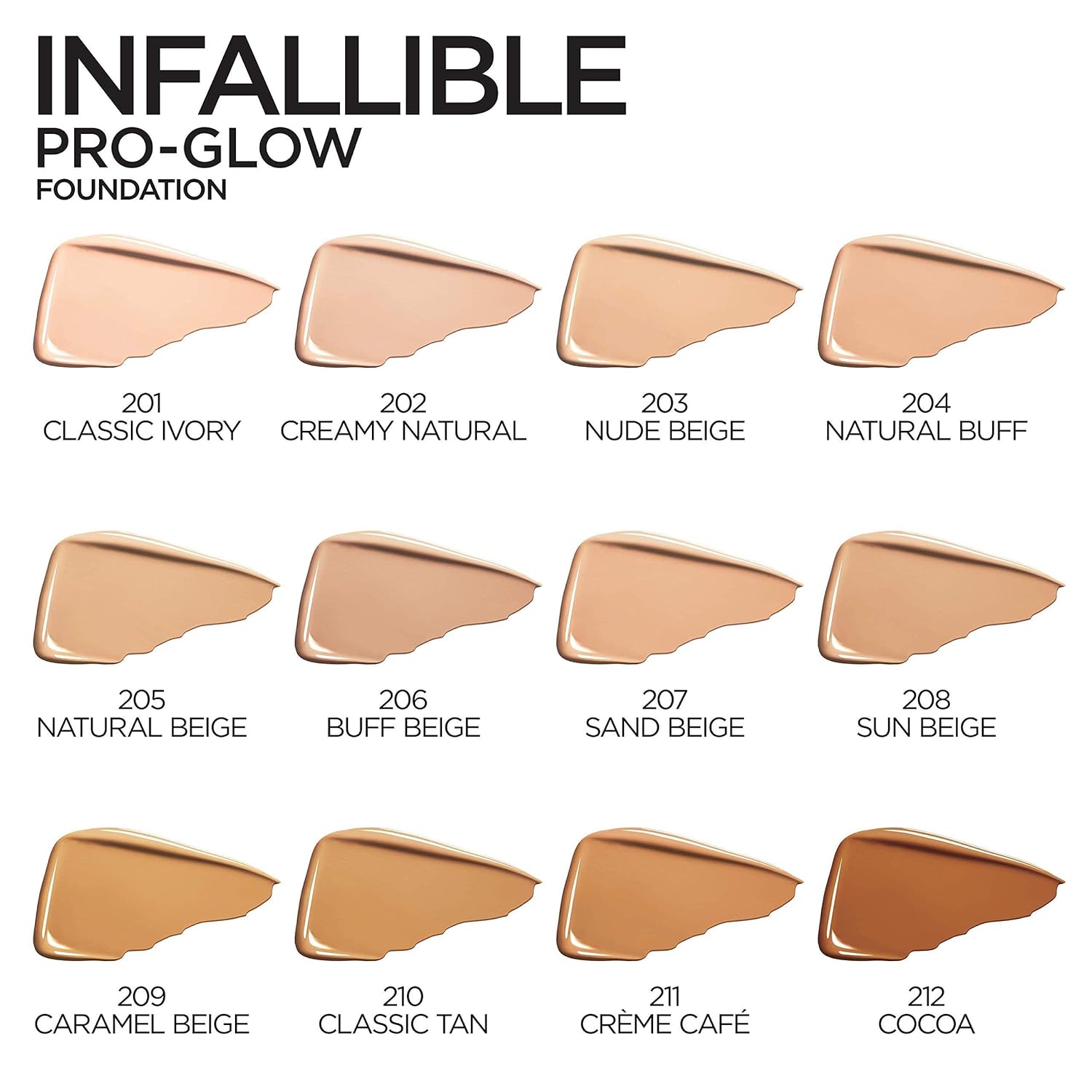 L’Oréal Paris Maquillaje Infallible Pro-Glow – Base de maquillaje, 201 Classic Ivory, 1 onza (paquete de 2)