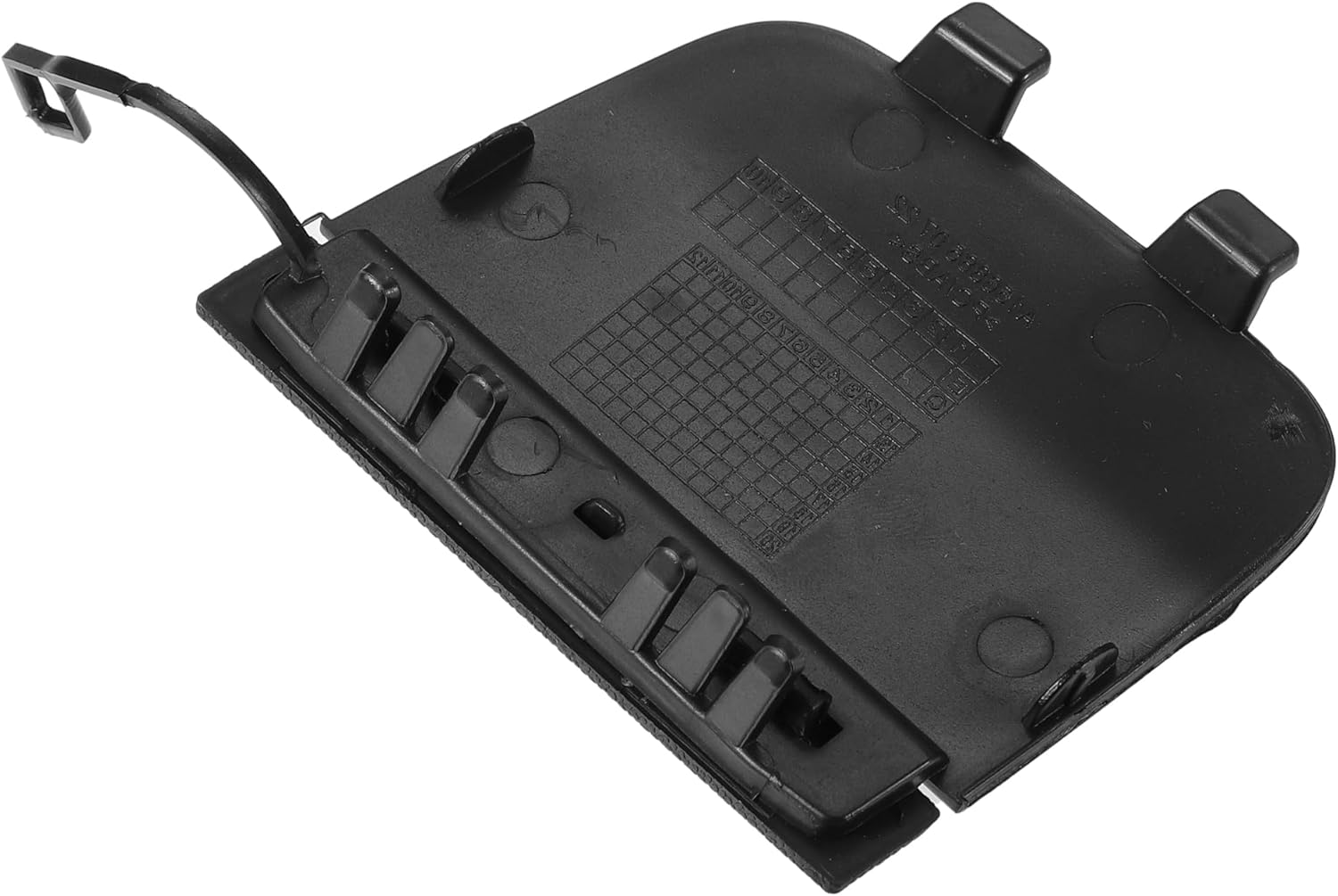 ACROPIX Tapa de gancho de remolque para parachoques delantero para Mercedes-Benz GLA 45 AMG 2018-2020 NO.A1568854200 – Paquete de 1 negro