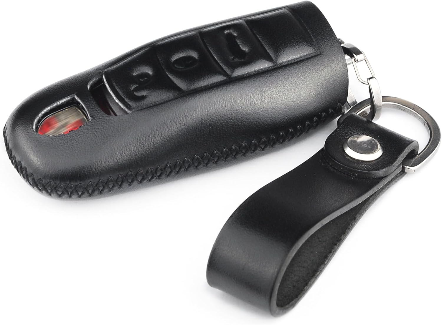 Funda de piel italiana para llavero compatible con Boxster Turbo Porsche Cayenne Panamera Macan Cayman 911