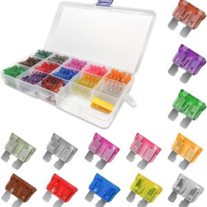 Kit surtido de fusibles de hoja estándar para automóvil de 130 piezas (123457.510152025303540A), herramienta extractora incluida, bien organizada, Kit surtido de fusibles de hoja estándar para automóvil de 130 piezas (123457.510152025303540A), herramienta extractora incluida, bien organizada,