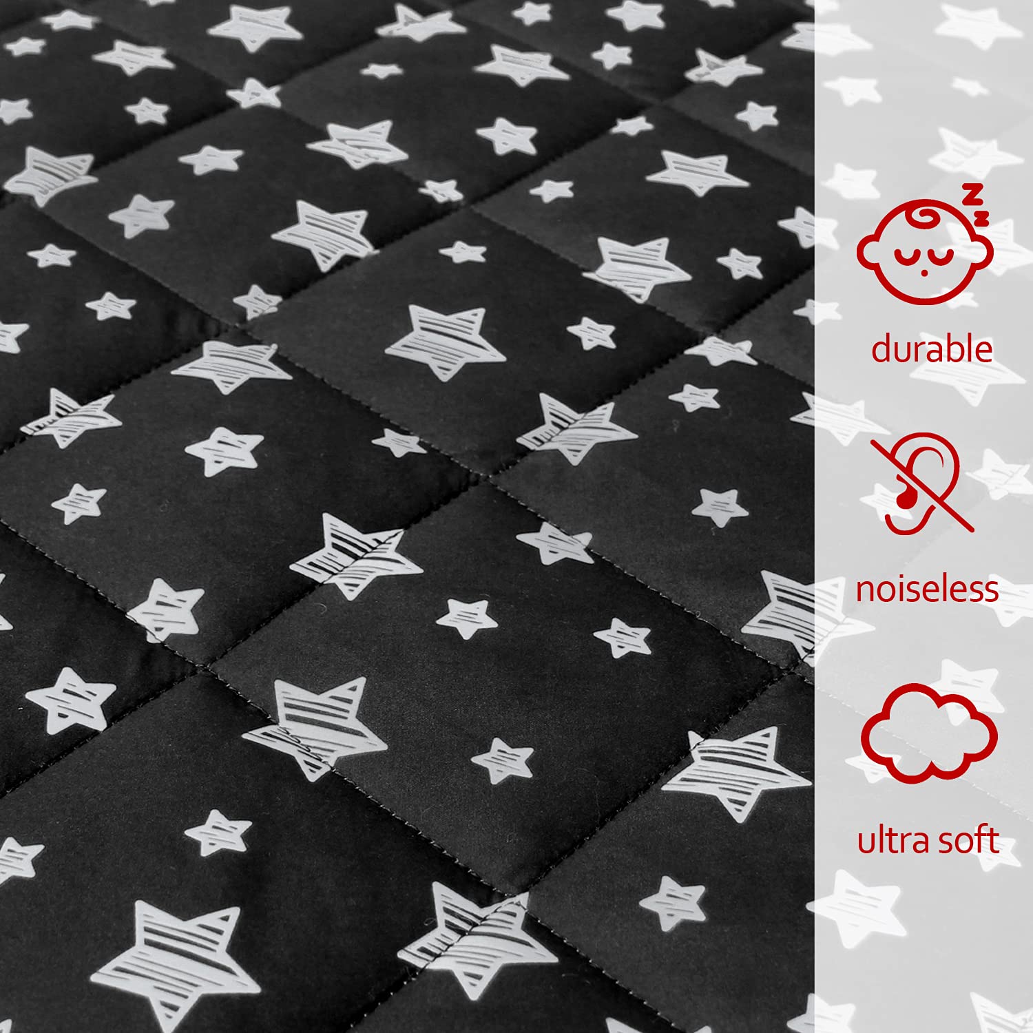 Pack and Play – Funda de colchón para Graco Pack n Play, sábanas bajeras acolchadas para niños, suaves y transpirables, 39 x 27 x 5 pulgadas, para
