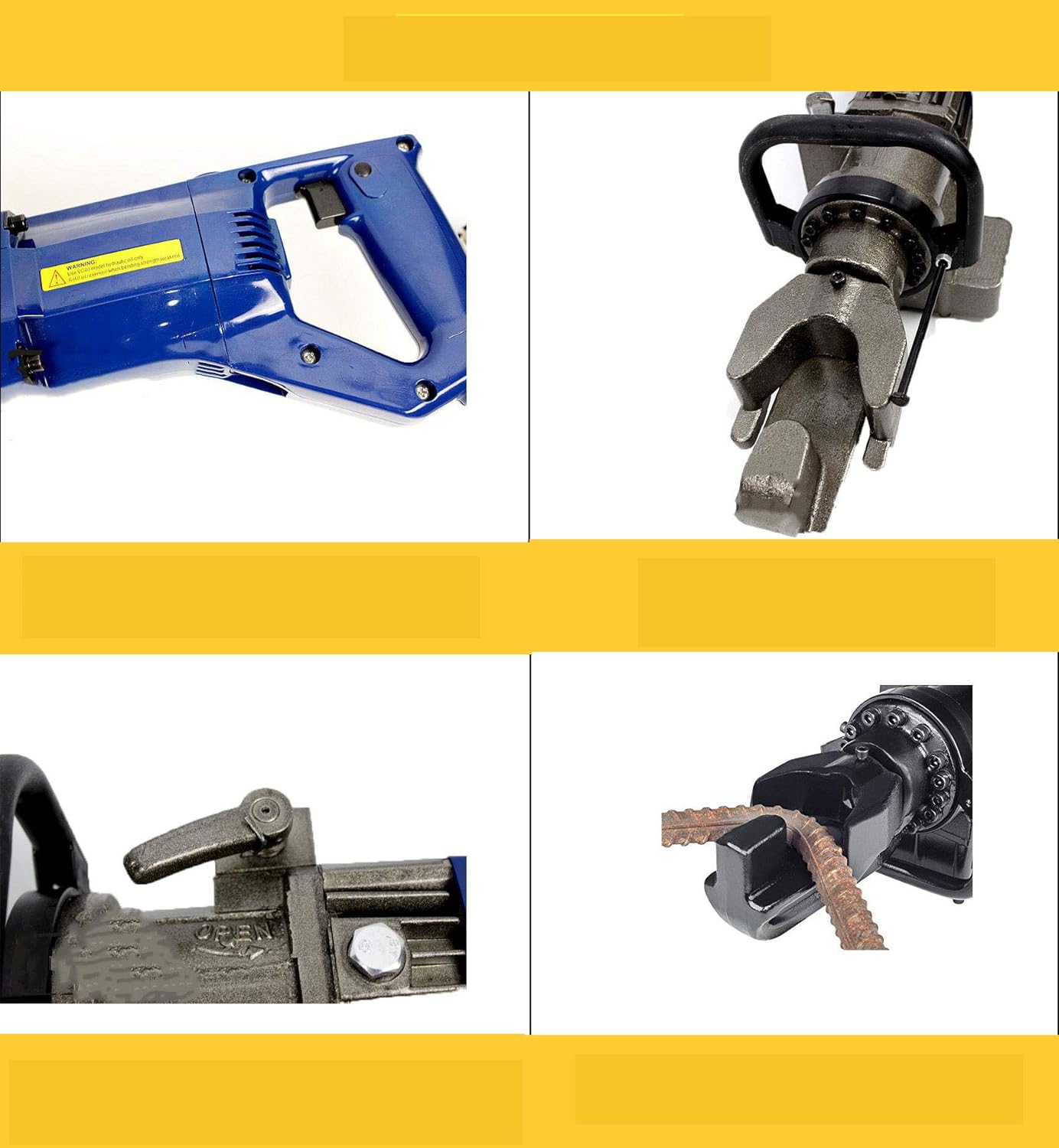 CGOLDENWALL 58 “0.630in Rebar eléctrico Bender 800 W de mano Rebar acero dobladora para doblar barras de refuerzo varilla de acero