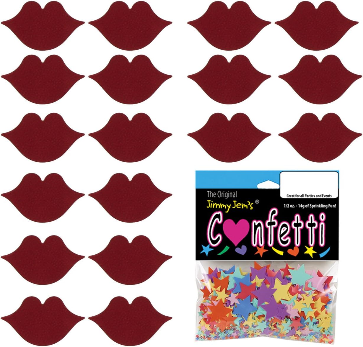 Confeti Besos Rojo – Paquete al por menor #8423 QS0