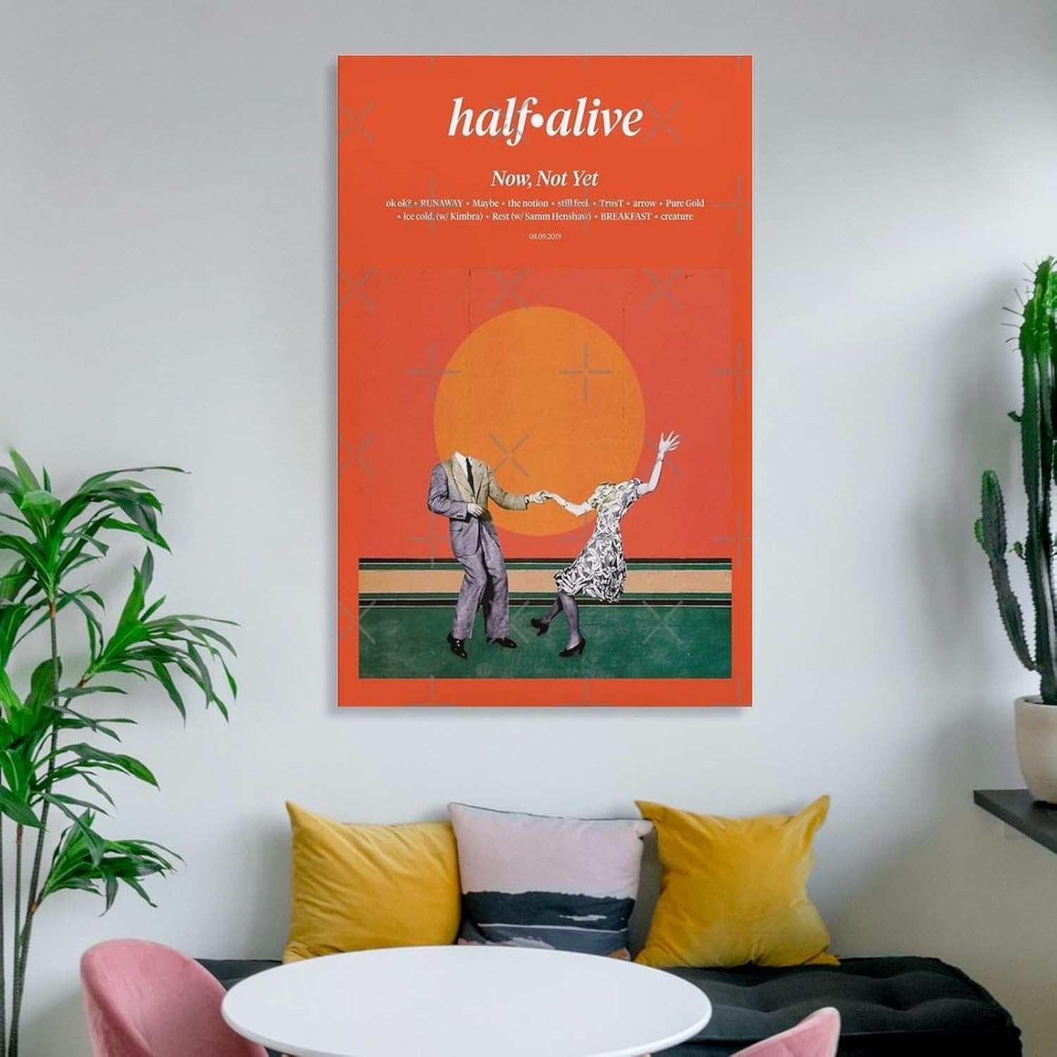 DAXXIN Half Alive NOW,NOT YET 2019 1 – Póster de lienzo decorativo para pared, pintura artística para sala de estar, dormitorio, regalo, sin marco,