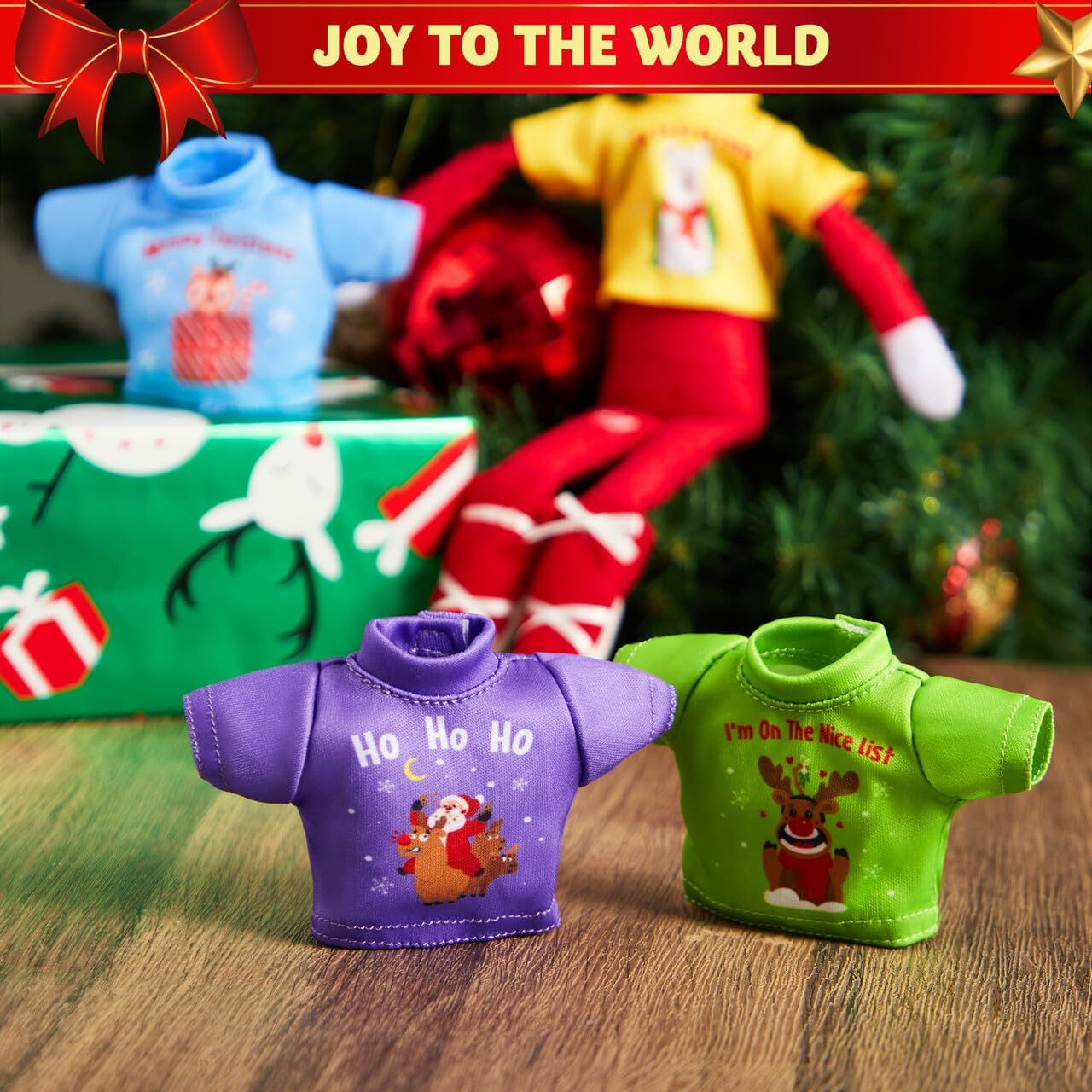 JOYIN 4 paquetes de ropa de Navidad para muñeca, elegante conjunto de ropa de muñeca, decoraciones navideñas y especiales de vacaciones