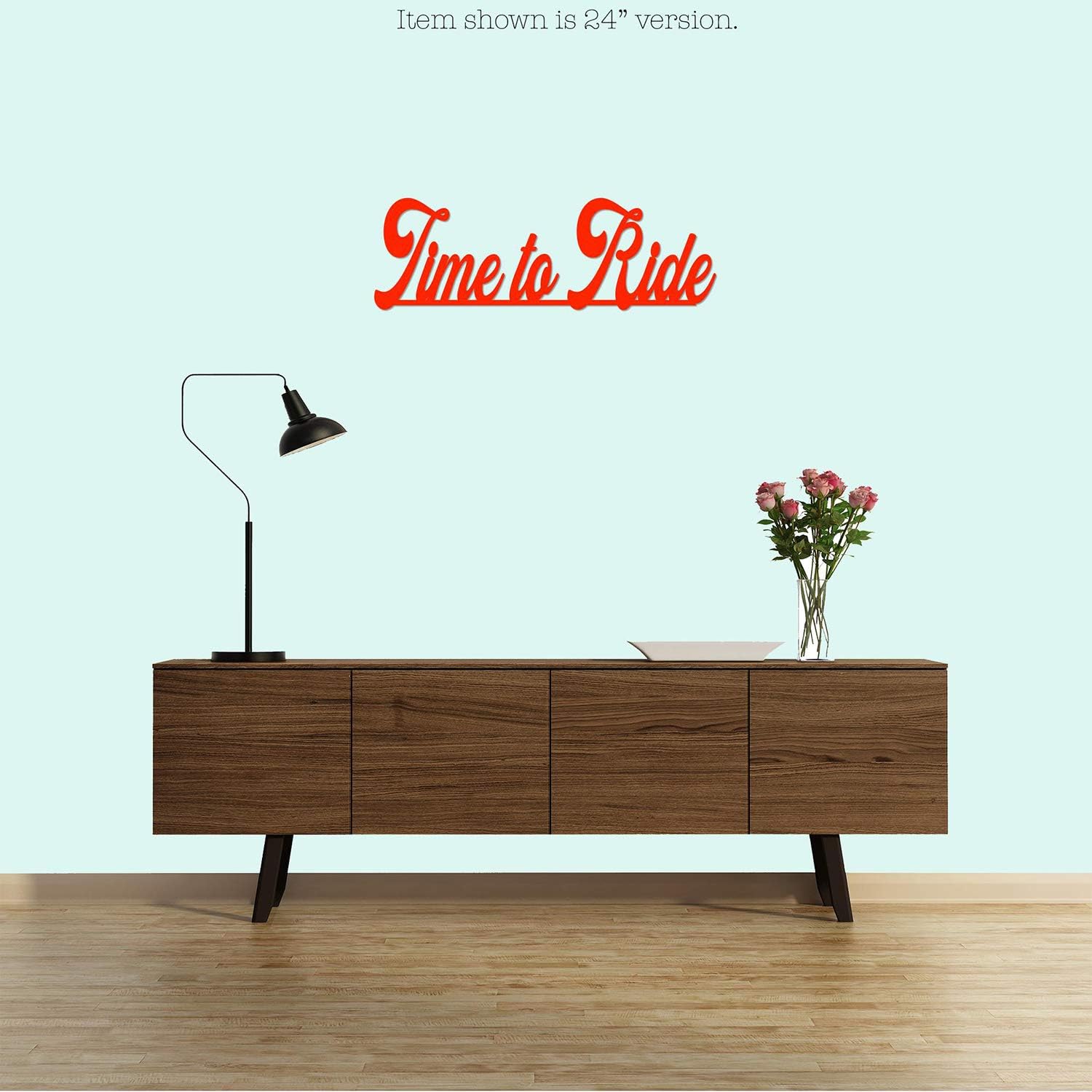 POEM Studio Time to Ride – Letrero de metal para gimnasio en casa, arte con palabras para ciclista, ciclista, bicicleta, gimnasio en casa, letrero