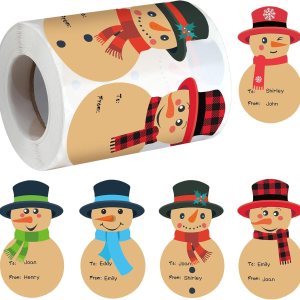 400 calcomanías de Navidad con patrón de muñeco de nieve diseñado para con calcomanías, etiquetas de regalo de Navidad, etiquetas de muñeco de nieve 400 calcomanías de Navidad con patrón de muñeco de nieve diseñado para con calcomanías, etiquetas de regalo de Navidad, etiquetas de muñeco de nieve