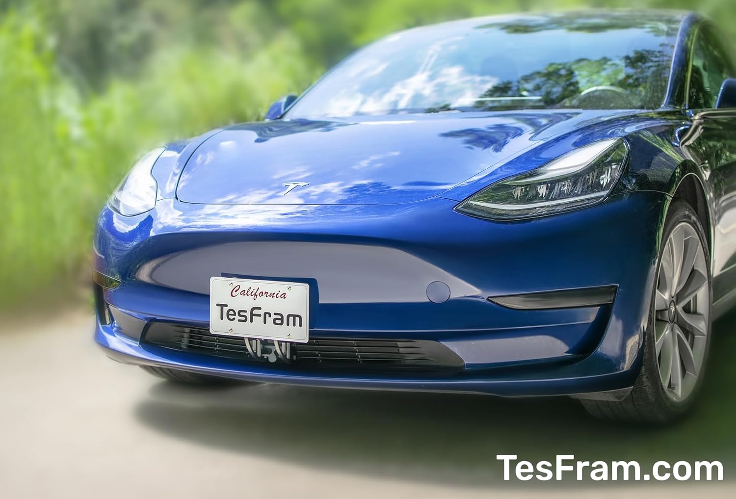 Soporte delantero para placa de matrícula Tesla Modelo 3 2023-2017, antirrobo y ajustable en altura (patente de EE. UU.), kit de montaje de soporte
