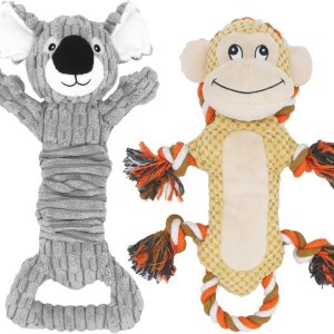 Juguetes para perros, juguetes chirriantes para perros, paquete de 2, juguetes para perros grandes, juguetes masticables para cachorros, juguetes de Juguetes para perros, juguetes chirriantes para perros, paquete de 2, juguetes para perros grandes, juguetes masticables para cachorros, juguetes de