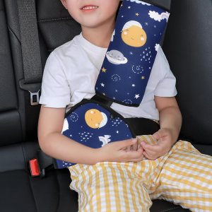 Ajustador de cinturón de seguridad y cojín de cinturón de seguridad para niños, ajustador de cinturón de seguridad y almohada, funda de cinturón de Ajustador de cinturón de seguridad y cojín de cinturón de seguridad para niños, ajustador de cinturón de seguridad y almohada, funda de cinturón de