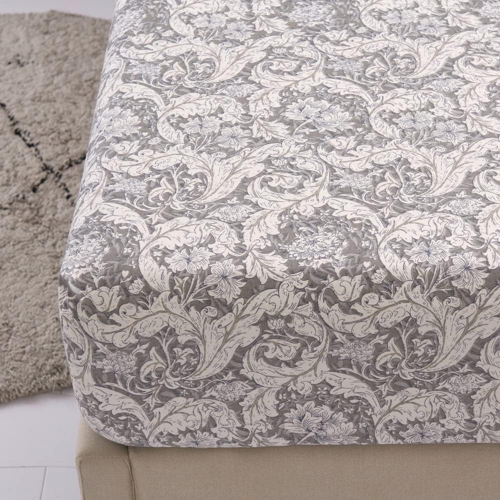 Juego de sábanas de 100 % algodón estampado tamaño individual, colchón de hasta 14 pulgadas de profundidad, juego de ropa de cama con estampado de