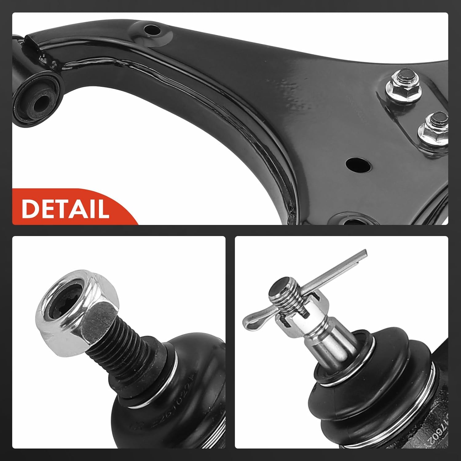 A-Premium Kit de suspensión delantera, brazo de control inferior, barra estabilizadora, articulación de rótula inferior, extremo de barra de