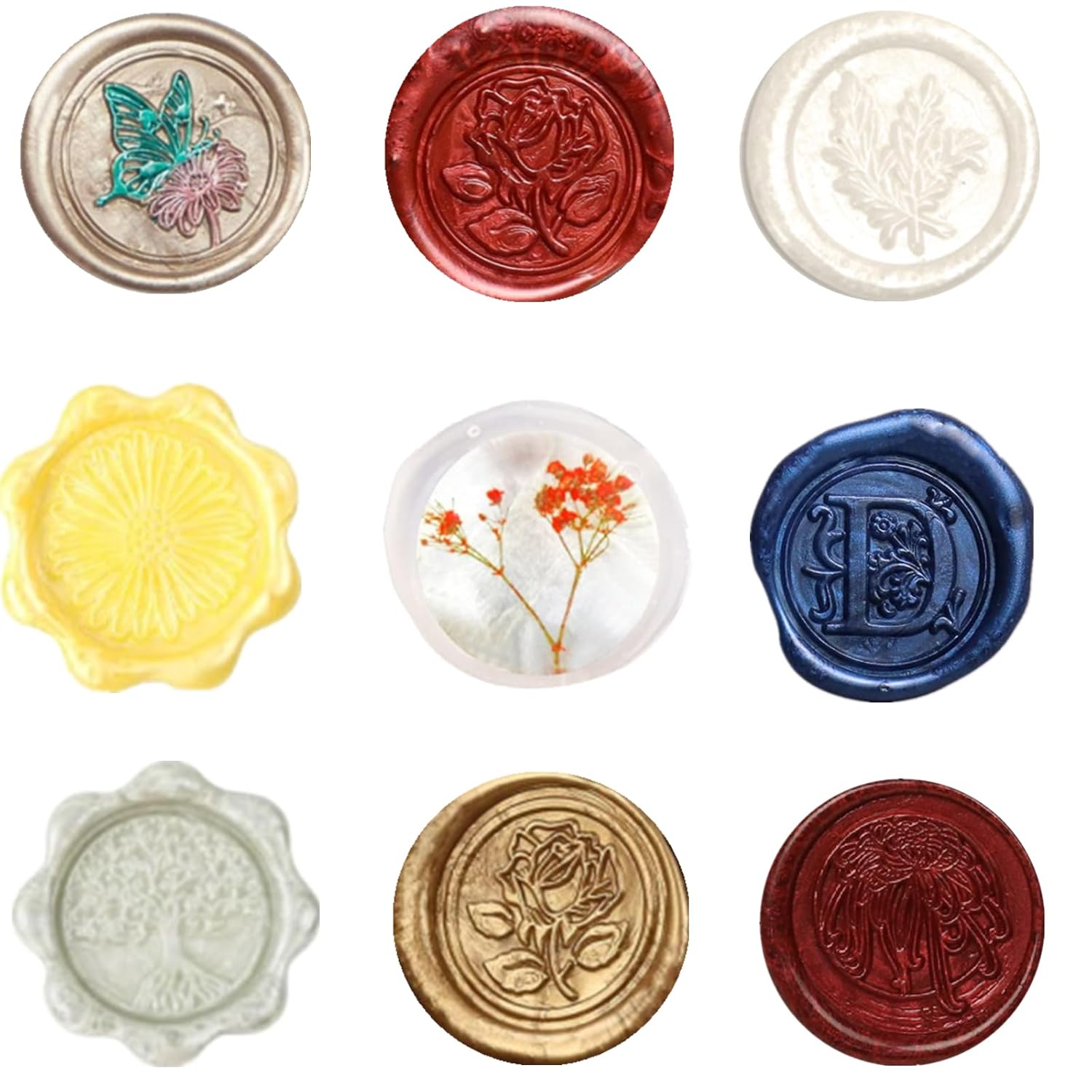 720 cuentas de sellado de cera, cuentas de cera de sellado de 0.55 libras, cuentas de sello de cera octagonal para sellos de cera, tarjetas,